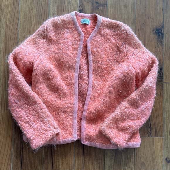 70’s Salmon Mohair Cardigan - Picture 1 of 6
